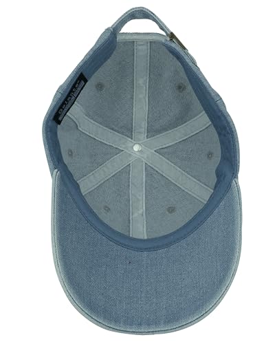 Gelante Baseball Cap Dad Hat 100% Cotton Polo Style Plain Blank Adjustable Size. - color: Denim Light Blue