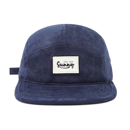 5 Panel Baseball Cap Flat Brim Hats for Men Unstructured Vintage Dad Hat Trucker Snapback Hats Urban Street Camp Hats - color: Mg-mxjppym2553-blue