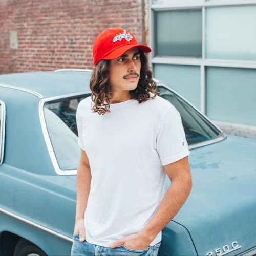AMERICAN NEEDLE Unisex Officially Licensed NHL National Hockey League Adjustable Buckle Strap Baseball Hat - color: Washington Capitals (Red)