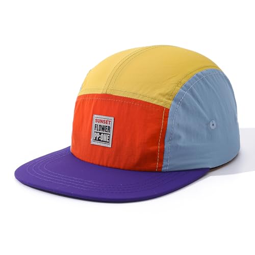 Quick Dry 5 Panel Baseball Cap Casual Trucker Hats Lightweight Golf Sports Cap Urban Street Hiphop Caps Sun Hat - color: Mg-pym2568-orange