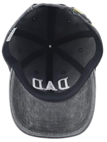 2PCS Mom and Dad EST 2027 2026 Hats for Women Men, New Parents Baseball Cap - color: Dad Black