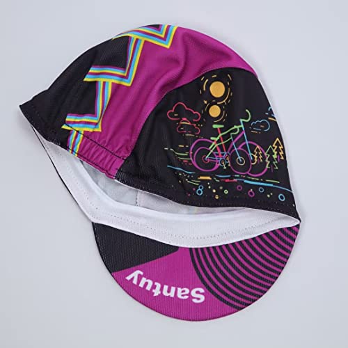 Canadian Flag Cycling Cap - Polyester Cycling Hat-Under Helmet - Cycling Helmet Liner Breathable&Sweat Uptake - color: Ccc