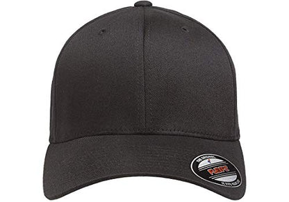 Flexfit Wooly Combed Twill Cap - 6277 (Black, Adult XXL (7 3/8"- 8"))