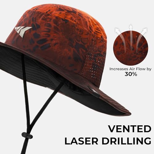 KastKing Sol Armis UPF 50 Boonie Hat for Sun Protection,Men Women - color: Prym1 Blaze Faded