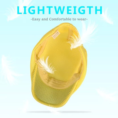 meioro Men's Mesh Flat Cap Summer Breathable Newsboy Hats Beret Ivy Cap Gatsby Irish Cabbie Driving Hat Full Head Wrap - color: Yellow