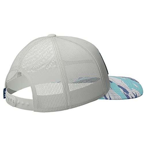 Mens Trucker Hat, Anti-Glare Snapback Fishing Hat for Men - color: Tidal Map - Island Paradise