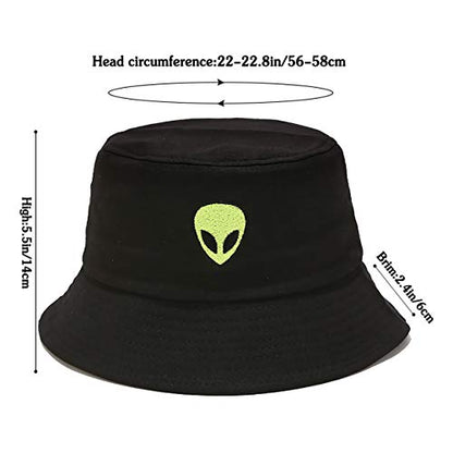 Unisex Bucket Hat Summer UPF 50+ Sun Protection Outdoor Beach Fishing Travel Hiking Hat - color: Alien