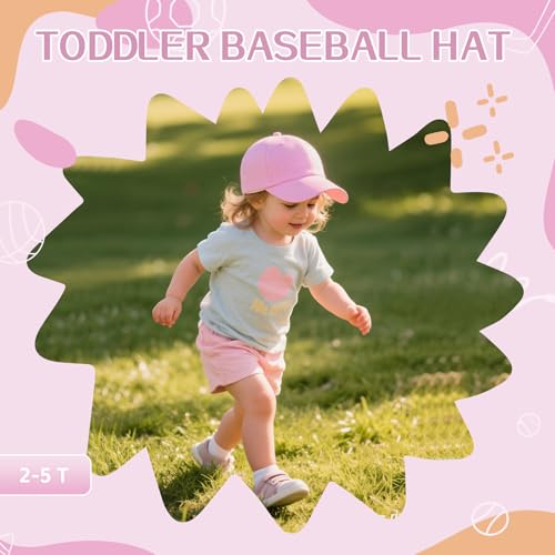 Durio Toddler Baseball Hat Cotton Baby Cap for Boys Girls 1-5T - color: Light Pink, size: 12-24 Months