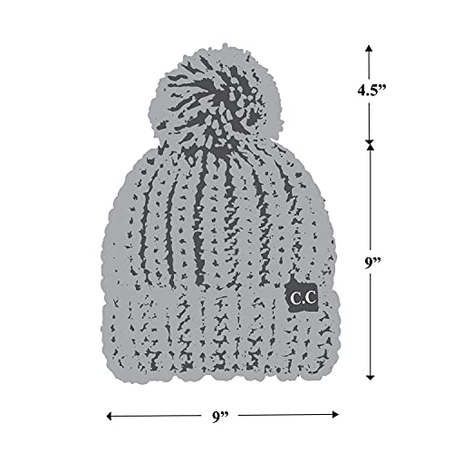 C.C Exclusives Women's Winter Seed Stitched Confetti Pom Beanie Hat (HAT-1816)(HAT-2214)(HAT-2085)(HAT-3841) - color: Coco Berry