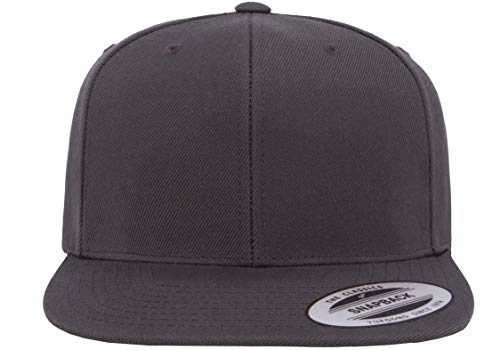 Flexfit Unisex Adult Yp Classics Premium Snapback Cap – 2-Tone - color: Dark Grey