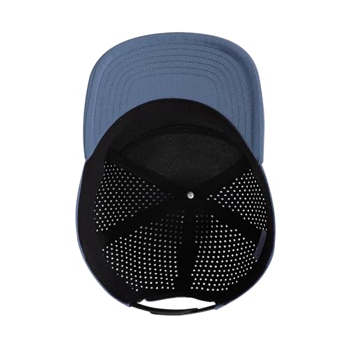 Mens Oversize XXL Flat Brim Baseball Cap - color: Blue