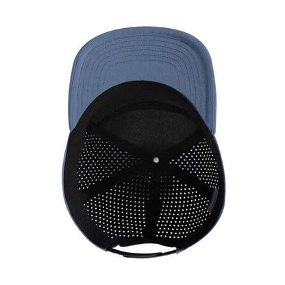Mens Oversize XXL Flat Brim Baseball Cap - color: Blue