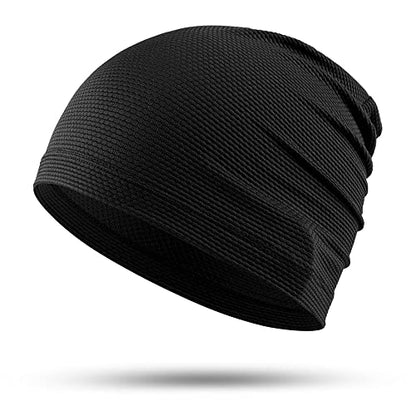 WTACTFUL Cooling Breathable Skull Cap Men Women, Sweat Wicking 1-2-4 Pack - color: 1 Piece - Black