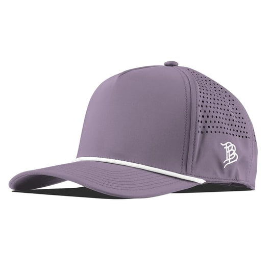 Branded Bills Bare Curved 5 Panel Rope Hat for Men - color: Purple