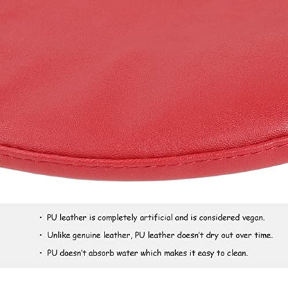 Wheebo PU Leather Berets for Women French Beret Hats Artist Painter Hat Classic Solid Style - color: Red