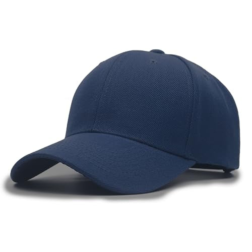 Utmost Structured Baseball Cap with Adjustable Closure - Performance Hat for Outdoor Activities and Custom Embroidery (1pc Navy)