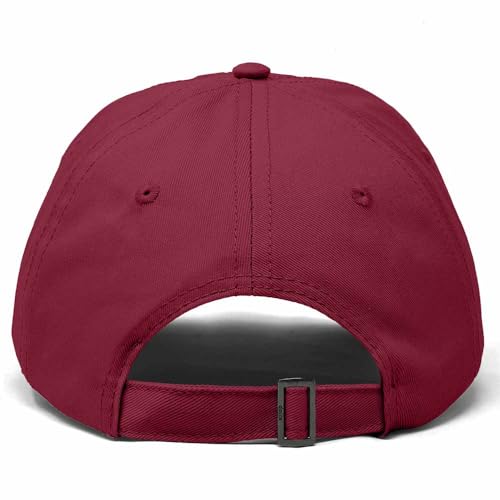 Hand Drawn Heart Hat Womens Embroidered Baseball Cap - color: Maroon