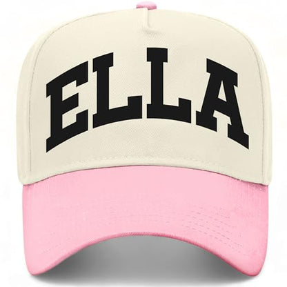 Ella Collegiate Hat - color: Pink/Natural