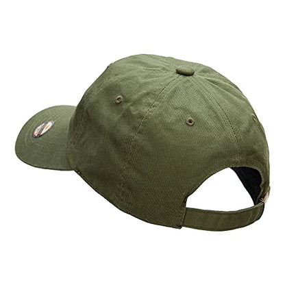 Nissi Unstructured Cotton Twill Washed Cap - color: Army Green
