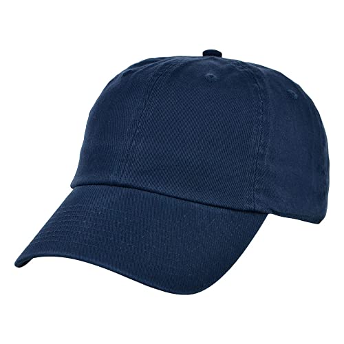 Lids Blank Baseline Dad Adjustable Strapback Hat - color: Navy