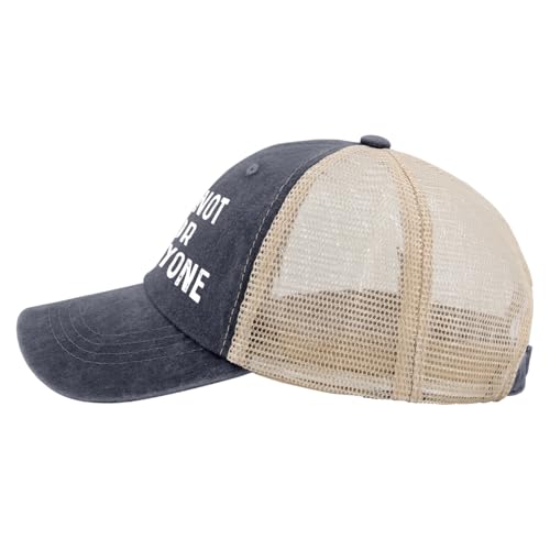 I'm Not for Everyone Hat Funny Trucker Hats for Women Funny Baseball Hat Funny Gifts - color: Navy Blue