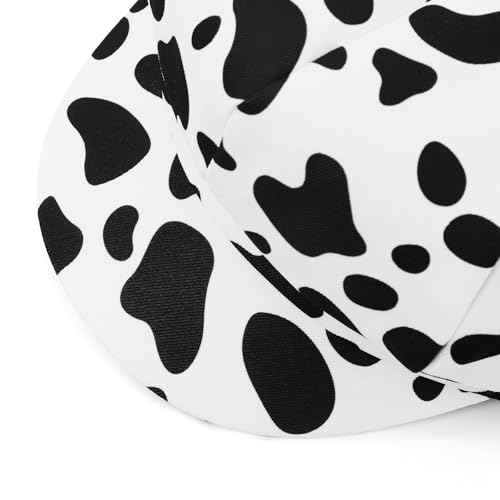 Newsboy Cabbie Baker boy hat Beret Cap for Women Pageboy Visor Paperboy Hat Sailor Fiddler Hat Adjustable - color: White Cow