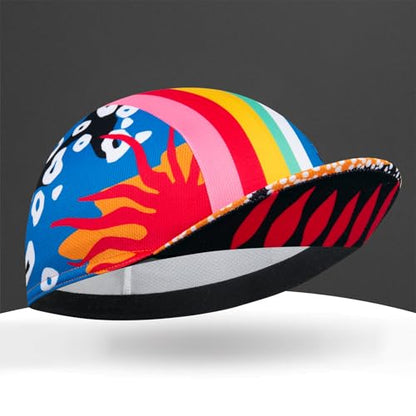 Cycling Cap for Man and Woman Cycling Hat Under Helmet-Polyester Breathable Sweat Absorbent - color: Bplan-23