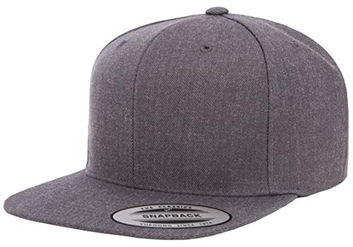 Flexfit Unisex Adult Yp Classics Premium Snapback Cap – 2-Tone - color: Dark Heather