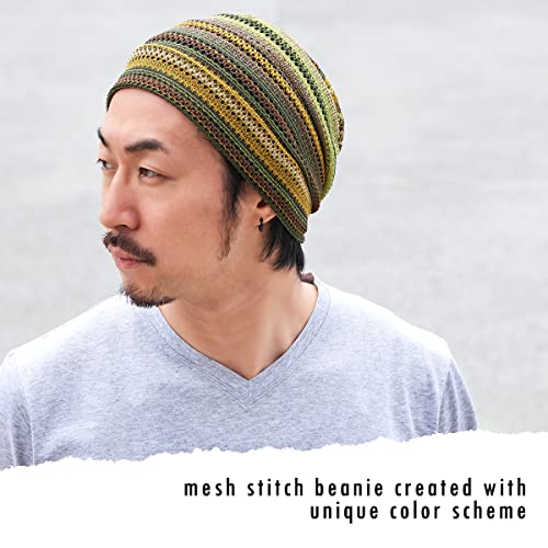 CHARM Men Summer Beanie Knit - color: Yellow