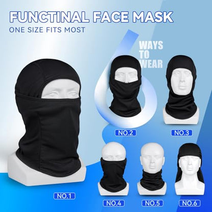 3 Pieces Balaclava Ski Mask -Winter Full Face Mask for Men Women Windproof Weather Outdoors Cover for Men Women Boys Girls - color: Lightgrey*grey*navy