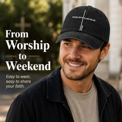 Man of God Husband Dad Embroidered Hat Camping Caps for Women - color: Christ is King 17