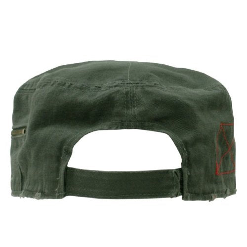 Rapiddominance Adjustable Patrol Cap with Zipper - color: Olive
