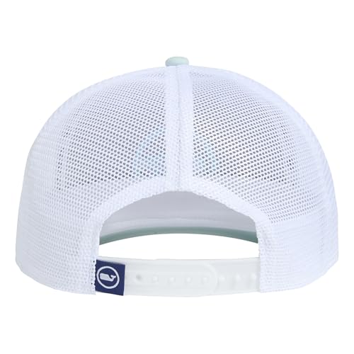 vineyard vines Whale Dot Performance Trucker - color: Aqua Haze