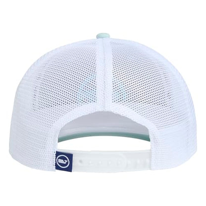vineyard vines Whale Dot Performance Trucker - color: Aqua Haze