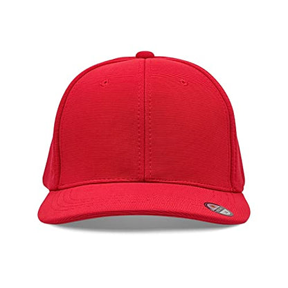 [2 Pack] Hybrid Stretch-Fitted Trucker Cap, Baseball Cap with Air Mesh - color: 2pk Red, size: Large-X-Large
