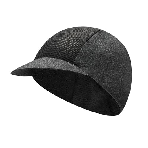 Cycling Cap for Men Women, Cooling Bike Hat with Sun Visor Summer Skull Cap Helmet Liner Bike Cap - color: Grey