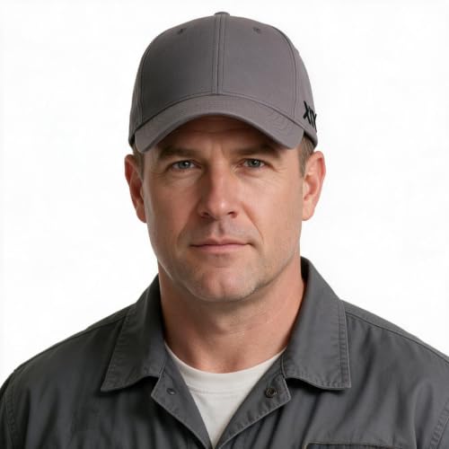 XXL Baseball Cap for Big Heads 23.6"-26.8" Adjustable Cotton Dad Hat - color: Gray