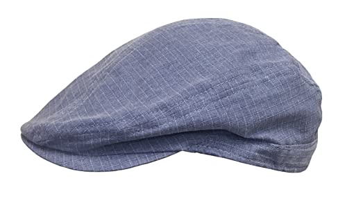 Broner Lightweight Cotton Ripstop Euro Shape Ivy Cap - color: Stone Wash Blue, size: Medium