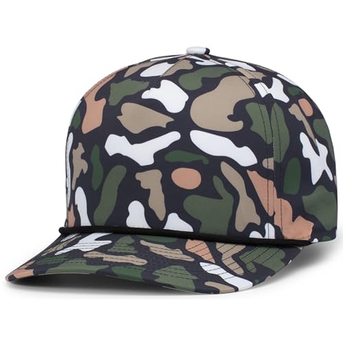 Pacific Headwear Duck Camo 5-Panel Trucker Cap - color: Bayou