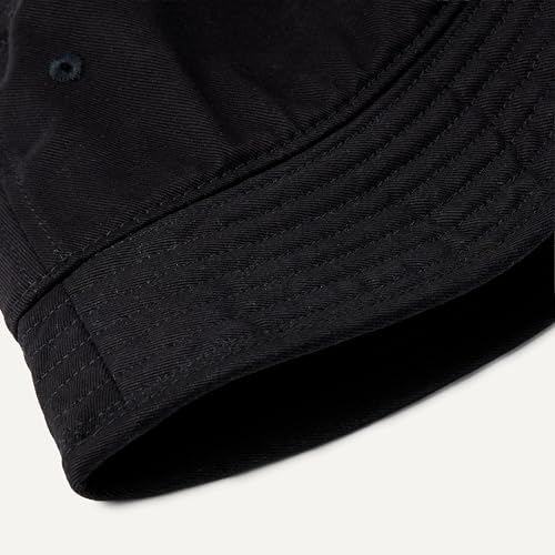 Amazon Essentials Men's Washed Cotton Canvas Bucket Hat - color: Black, size: Small-Medium