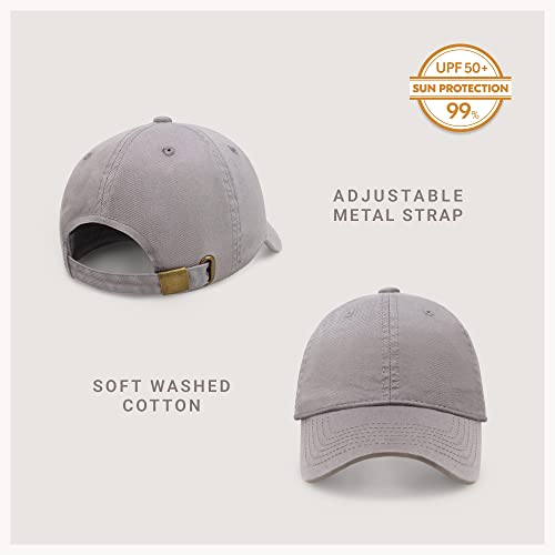 CHOK.LIDS Everyday Premium Cotton Dad Hat Adjustable Baseball Cap Unisex - color: Light Grey