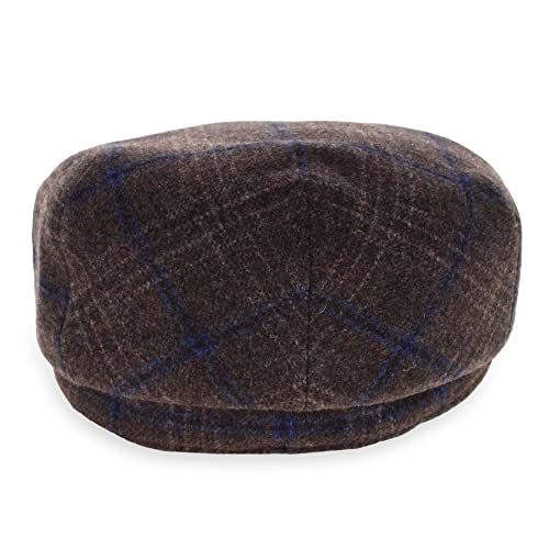 Belfry Wool Blend Tweed Flat Caps Mens Womens 5 Colors - color: Kaynebrown, size: X-Large