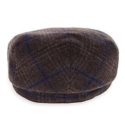 Belfry Wool Blend Tweed Flat Caps Mens Womens 5 Colors - color: Kaynebrown, size: XX-Large