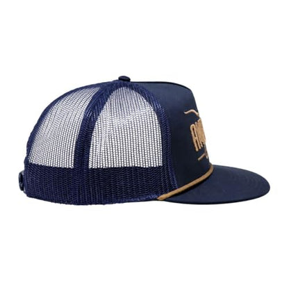 Longhorn Adjustable Snapback Western Hat - color: Navy