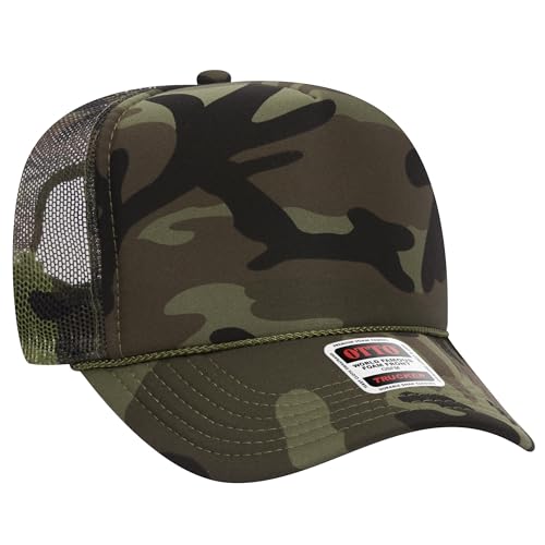 BROTHER TRUCKERS The World's Greatest Camouflage Patterned Trucker Hat Blanks - Wholesale Bulk Unisex Snapback Hats - color: Full Camo Poly