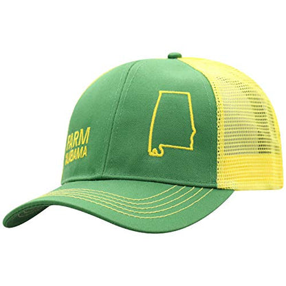 John Deere Farm State Pride Contrast Mesh Back Core Baseball Cap - color: Alabama