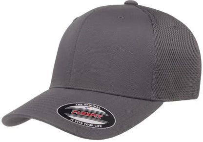 Flexfit 6533 Ultrafibre & Airmesh Lightweight Stretch-Fitted Cap - color: Dark Grey, size: Small-Medium