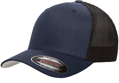 Flexfit Wooly Combed Twill Cap 6277 - color: Dark Navy, size: One Size