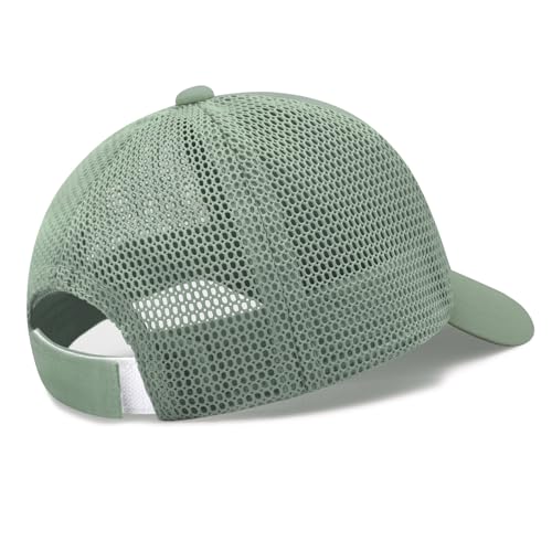 Sarfel Baby Baseball Cap Toddler Baseball Hat with Mesh Infant Ball Cap Toddler Trucker Hat Baby Snapback Hat Kids Cap UPF50+ - color: Dinosaurs Army Green With Mesh, size: 2-5T