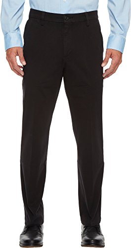 Straight Fit Workday Khaki Smart 360 Flex Pants (Regular and Big & Tall) - color: Black, size: 31W x 30L